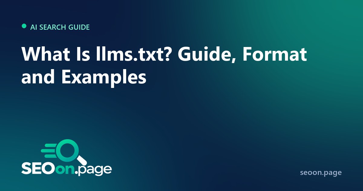 What is llms.txt? Guide, format and examples